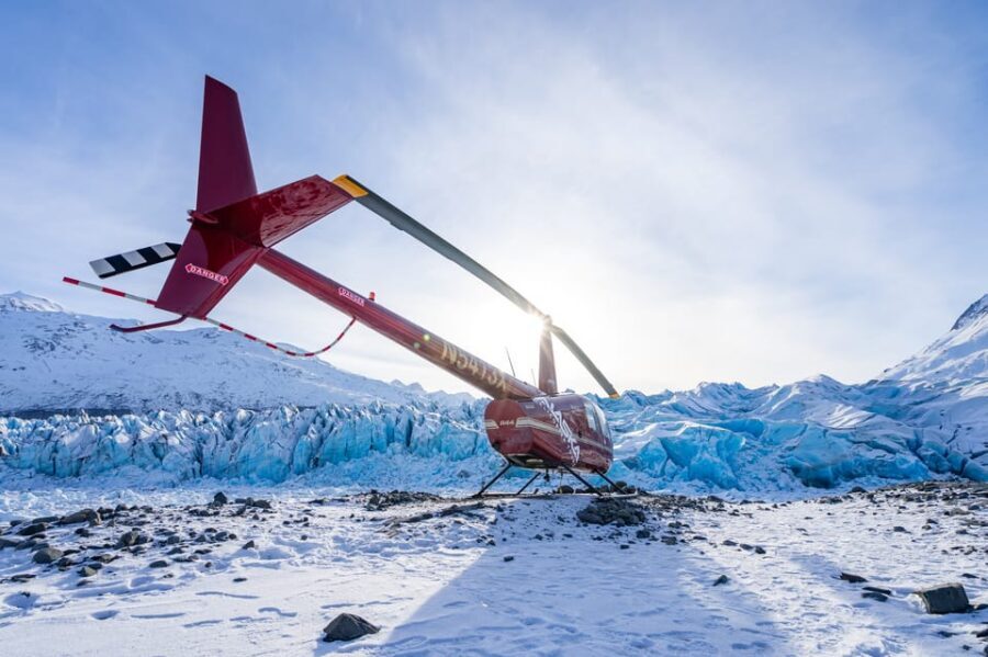 Anchorage: Grand Knik Glacier Helicopter Tour with Landings - Chugach Mountains stop: birds-eye angles that make the glacier real