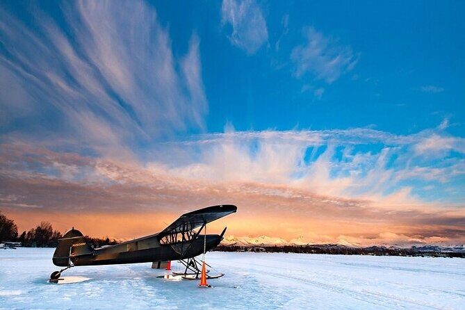 Anchorage's Winter City Tour = Samples + Stops + WildLife - Westchester Lagoon Ice Rink and the Lake Hood Plane World