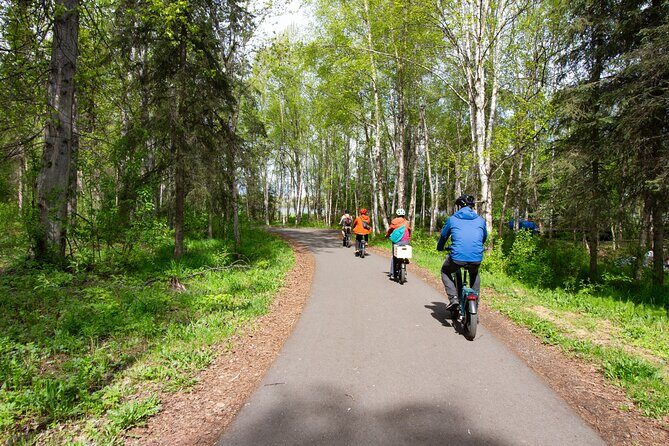 eBike Public Art Tour along Forest and Coastal Trails - Chester Creek Greenbelt: Birch, Spruce, UAA, and Wildlife Chance