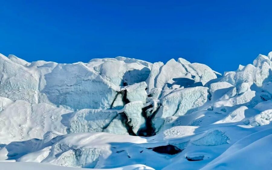 Hike Matanuska Glacier w/Alaska Honey, Wine Tasting - Sustainability Reality Check: Snow Machines and the Smell of Irony