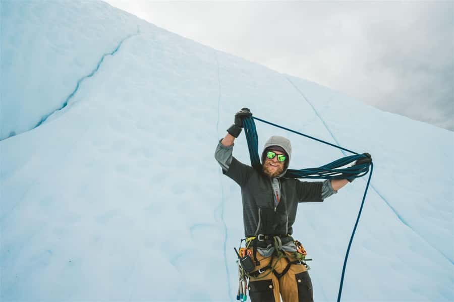 Matanuska Glacier Backcountry Ice Climbing - Entering the Matanuska Glacier Ice Climb Zone