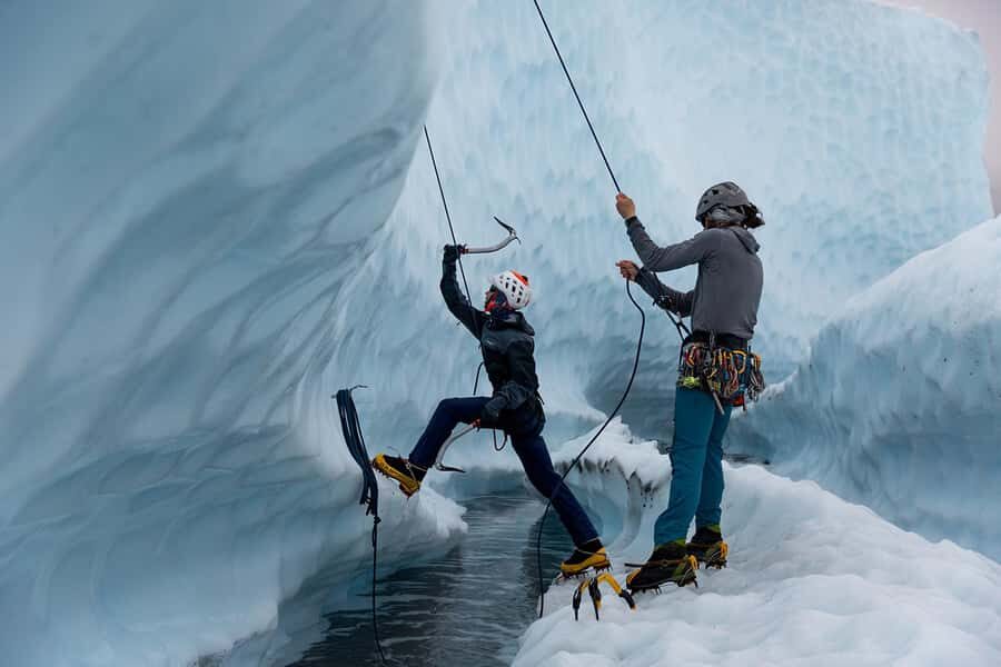 Matanuska Glacier Backcountry Ice Climbing - NOVA Alaska Guides and the Quick Start With Real Safety Talk