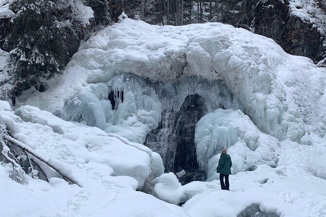 Winter Waterfall Walk - Stop one: the South Fork Eagle River ice-dam formations